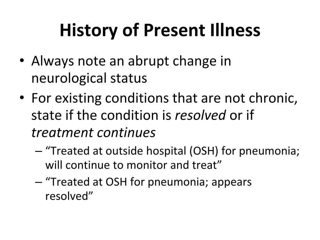 history of present illness 2