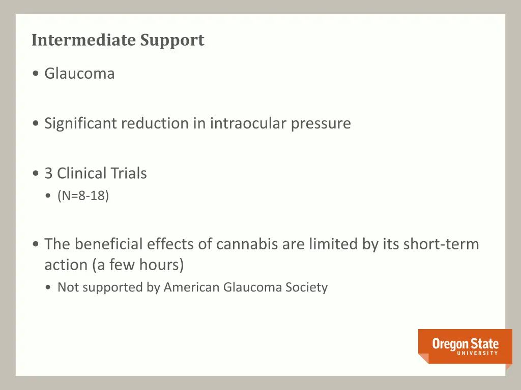 intermediate support
