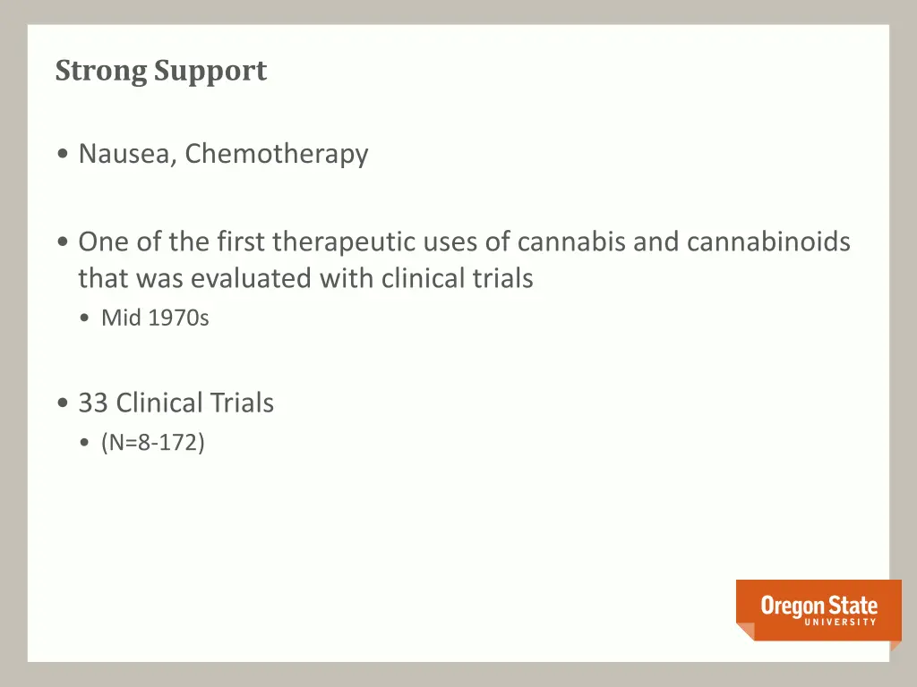 strong support