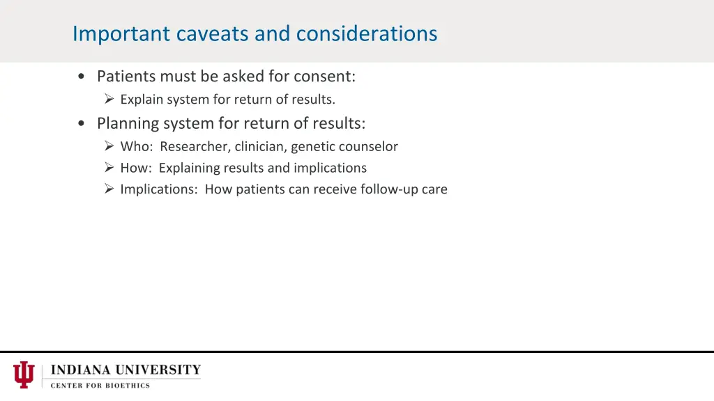 important caveats and considerations 1