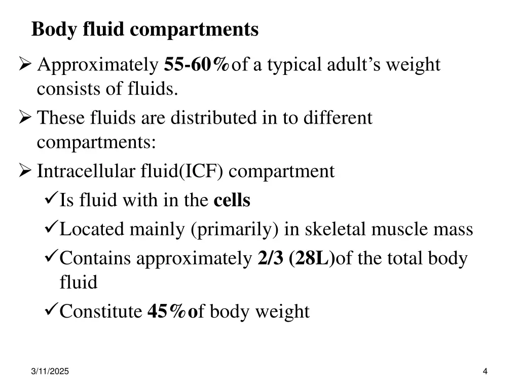 body fluid compartments