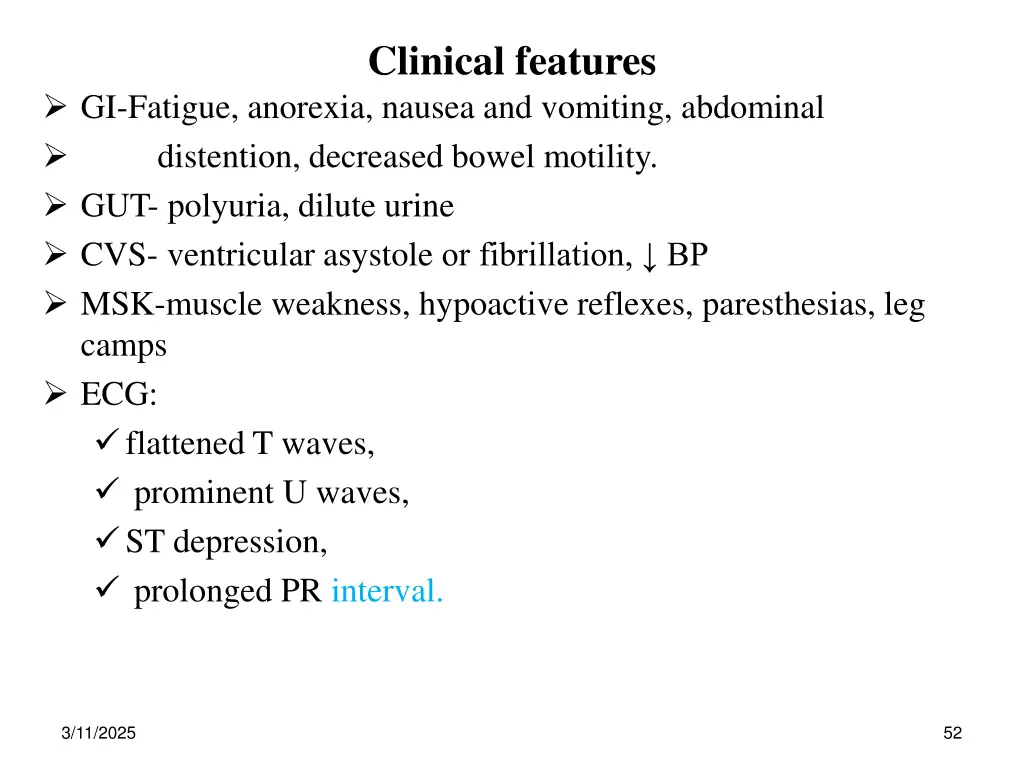 clinical features 2