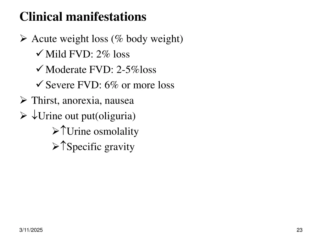 clinical manifestations