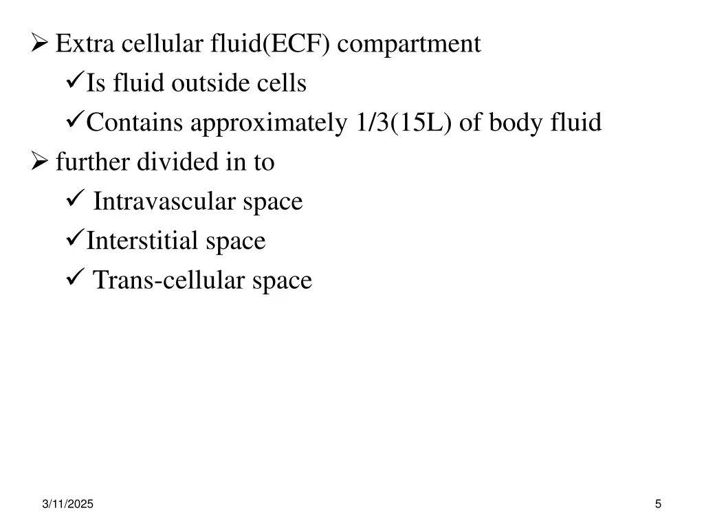 extra cellular fluid ecf compartment is fluid