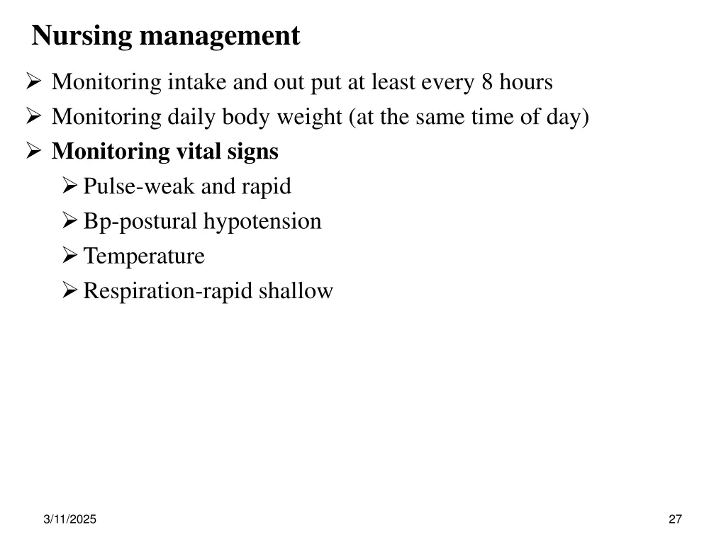 nursing management