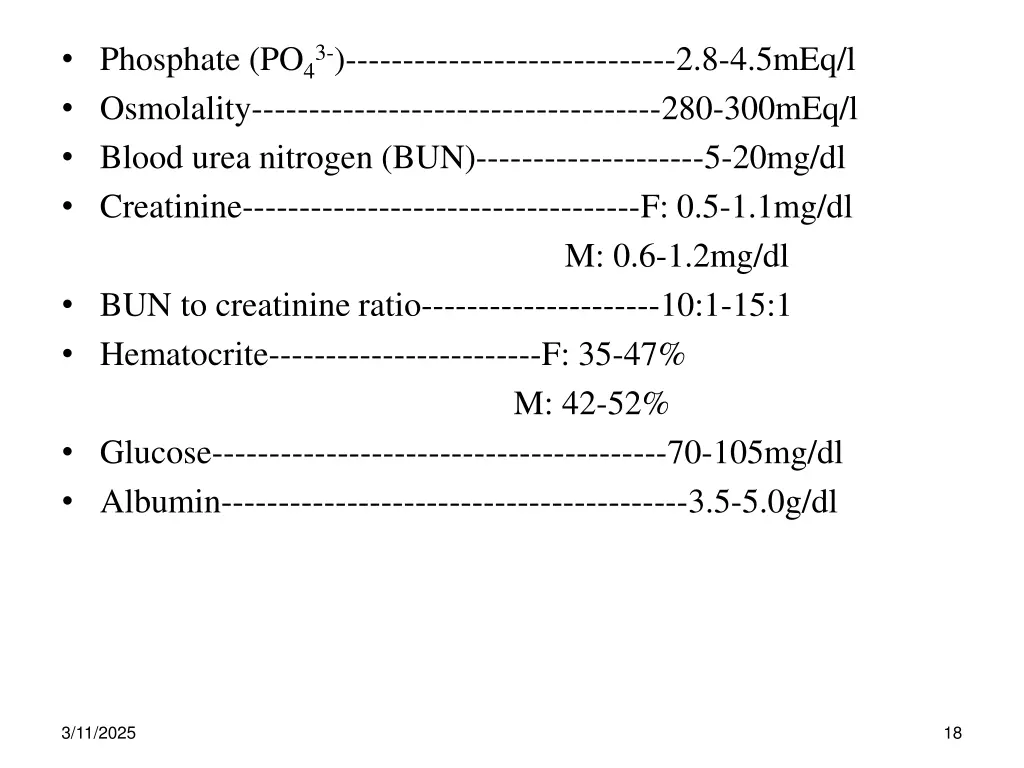 phosphate po 43 2 8 4 5meq l osmolality