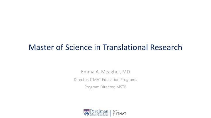 master of science in translational research