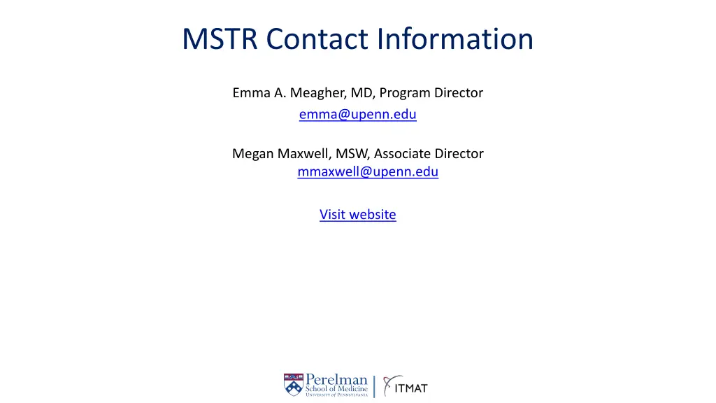 mstr contact information