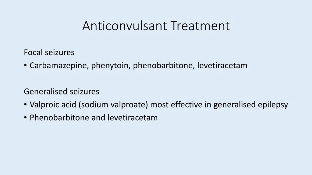 anticonvulsant treatment