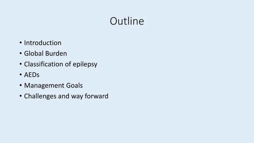 outline