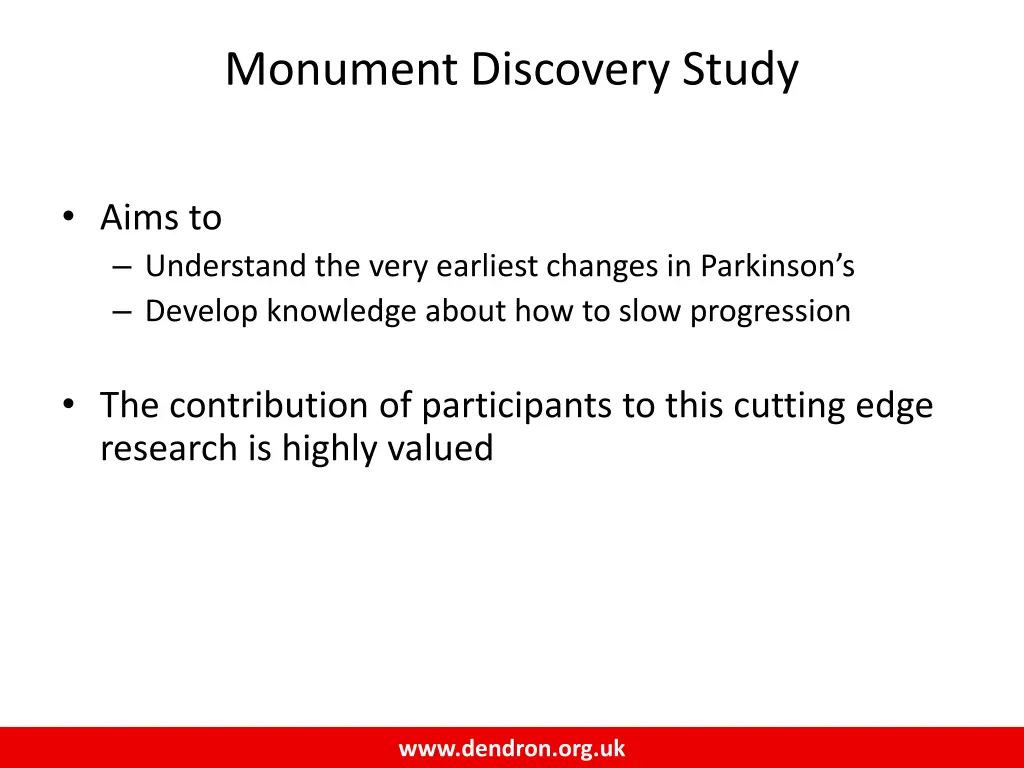 monument discovery study