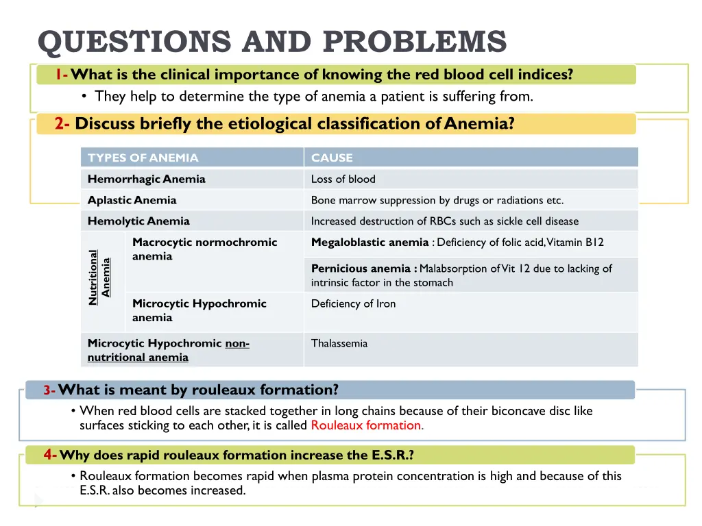 questions and problems 1 what is the clinical