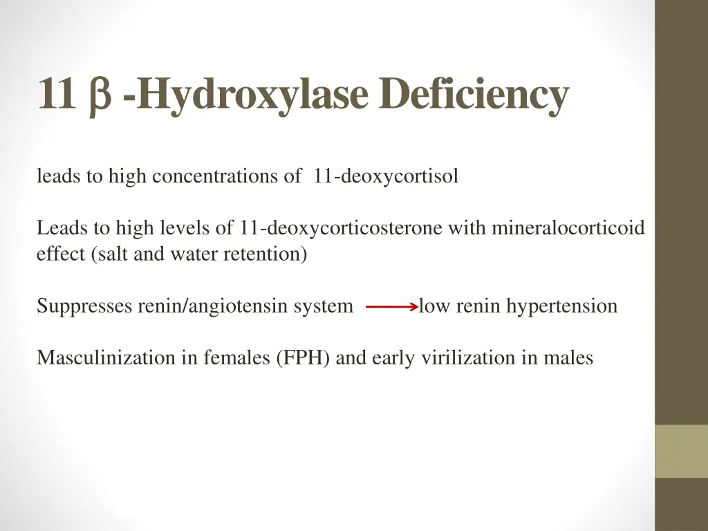 11 hydroxylase deficiency