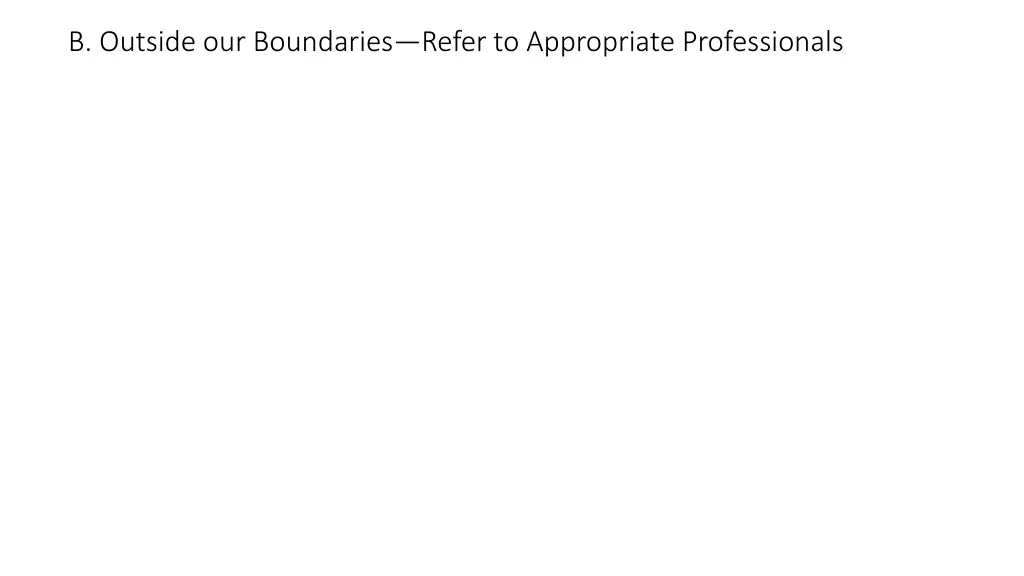 b outside our boundaries refer to appropriate
