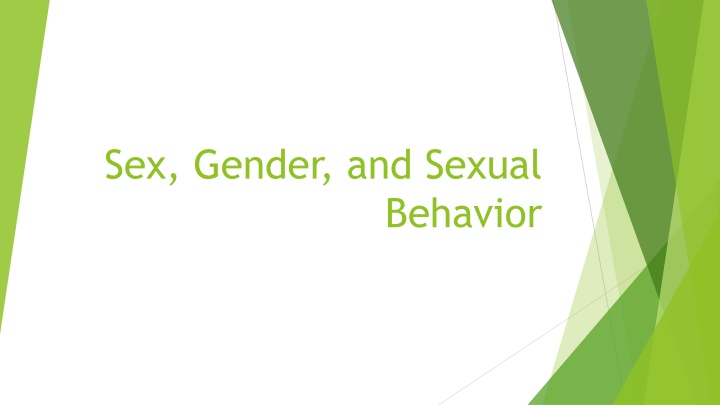 sex gender and sexual