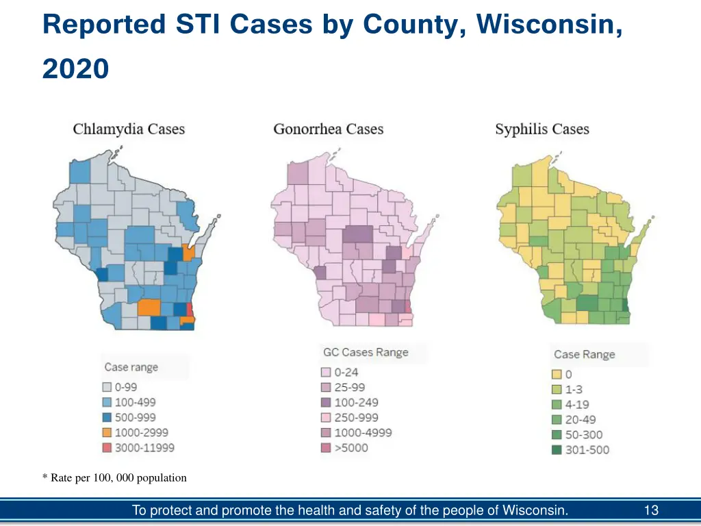 reported sti cases by county wisconsin 2020