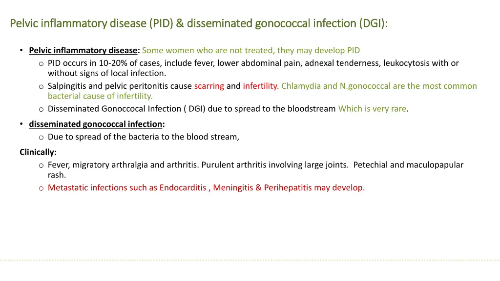 pelvic inflammatory disease pid disseminated