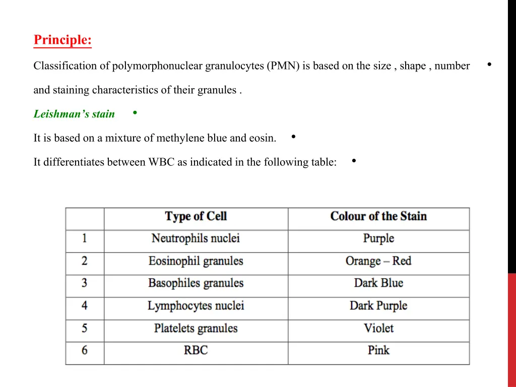 principle classification