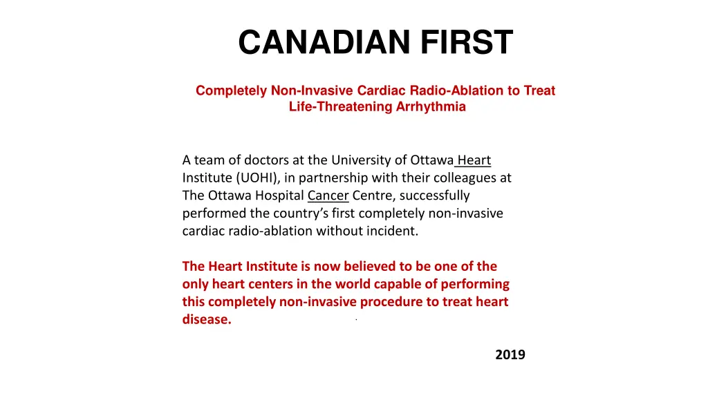 canadian first