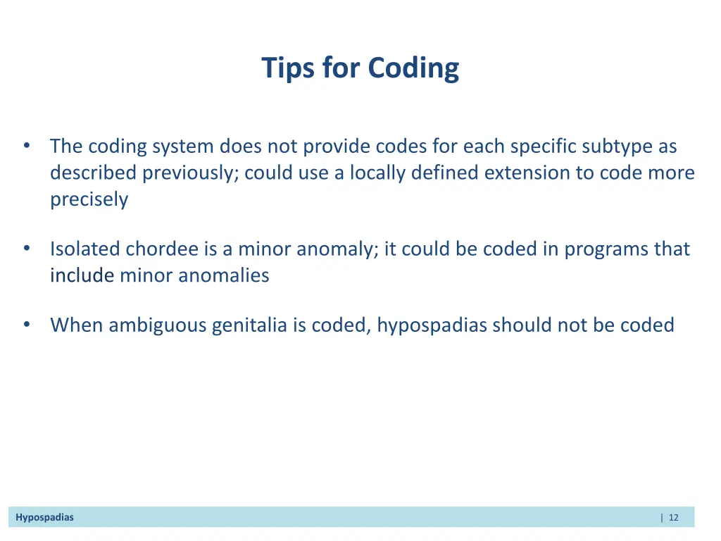 tips for coding