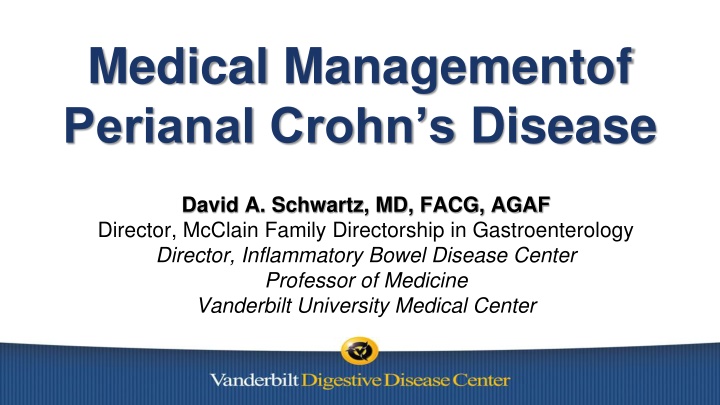 medical managementof perianal crohn s disease