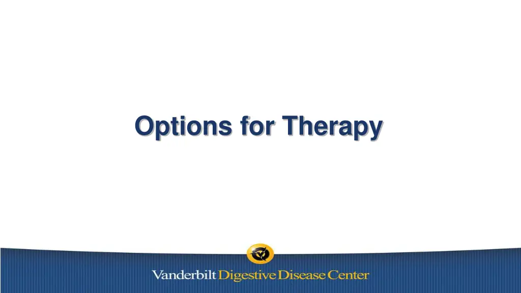 options for therapy