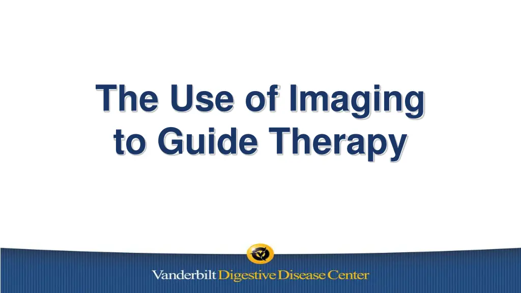 the use of imaging to guide therapy