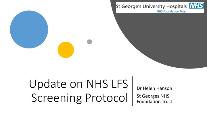 update on nhs lfs screening protocol