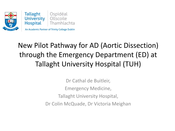 new pilot pathway for ad aortic dissection