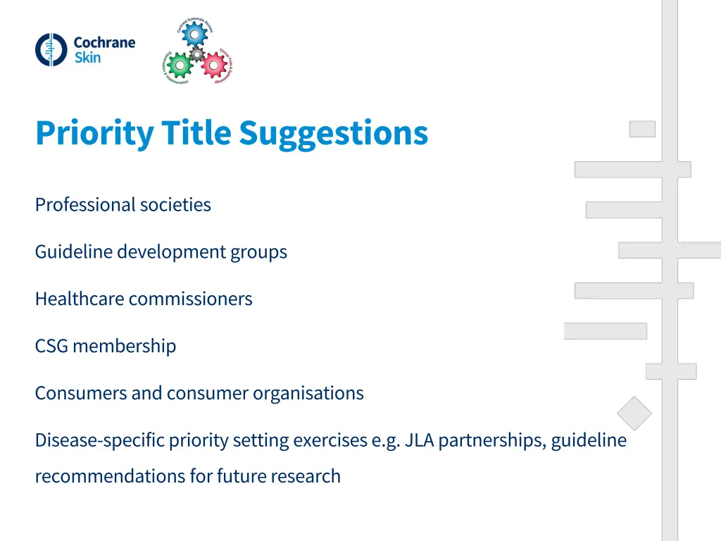 priority title suggestions