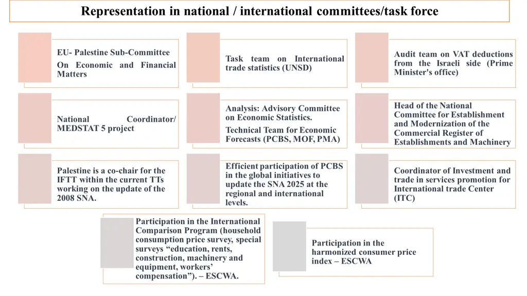 representation in national international