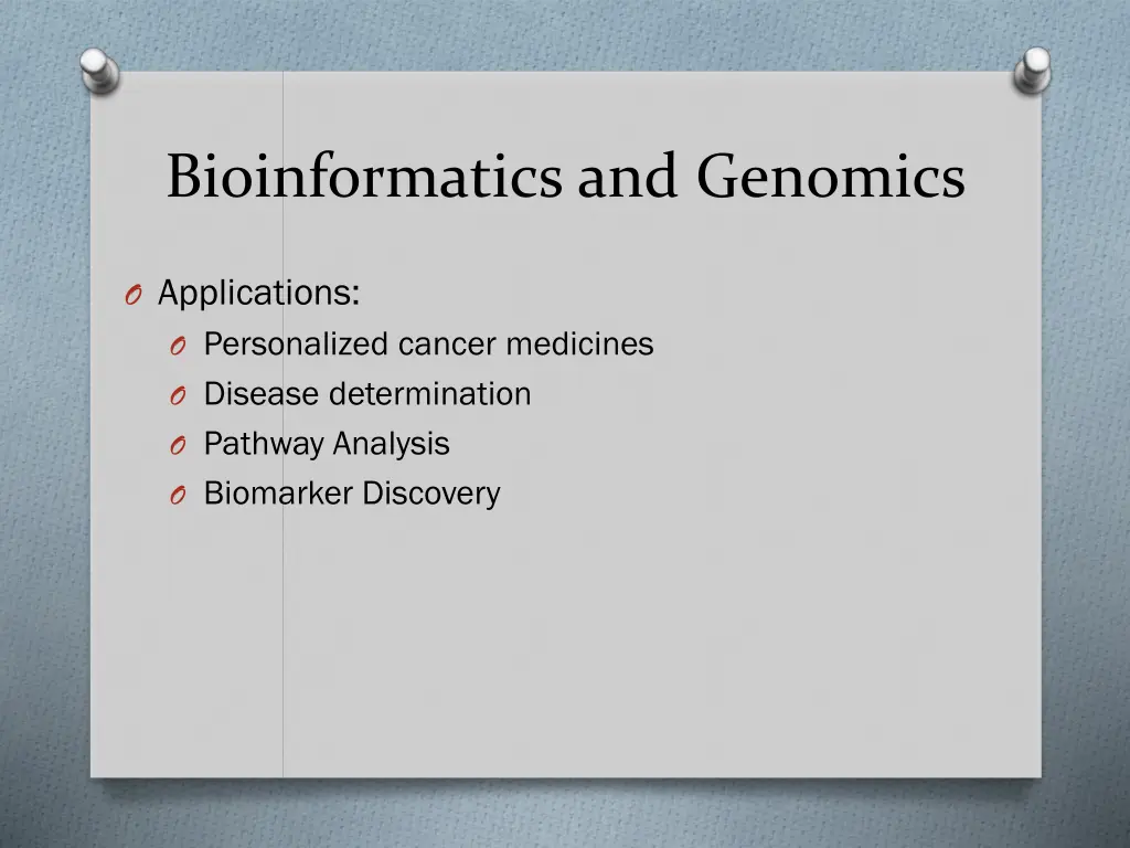 bioinformatics and genomics