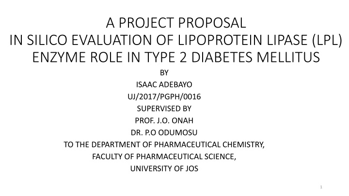 a project proposal