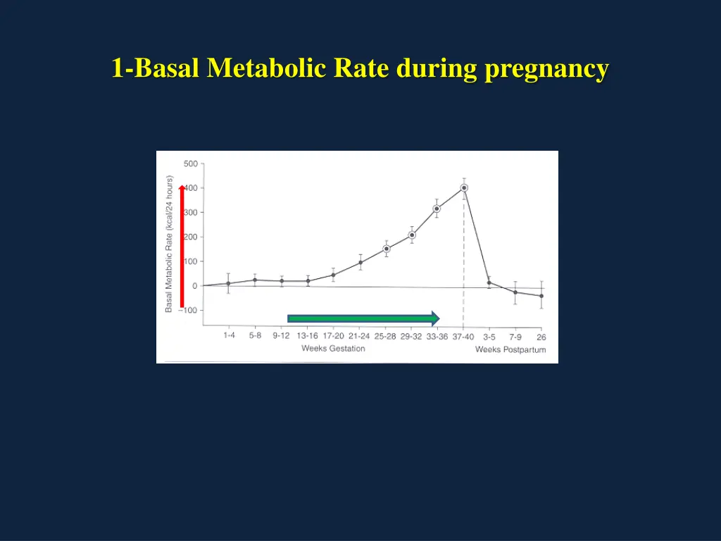 1 basal metabolic rate during pregnancy