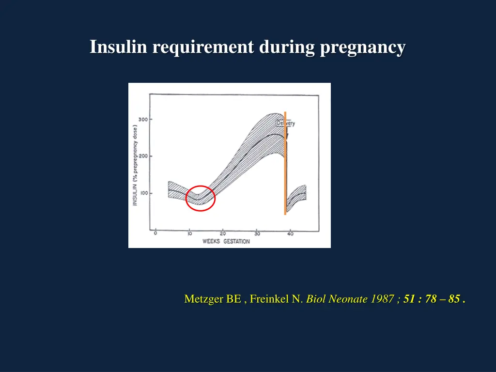insulin requirement during pregnancy