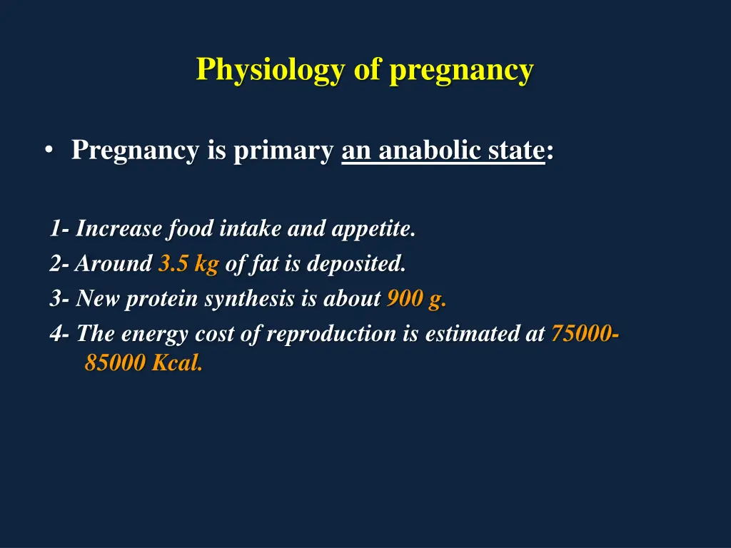physiology of pregnancy