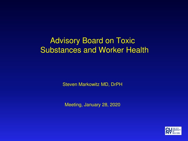 advisory board on toxic substances and worker