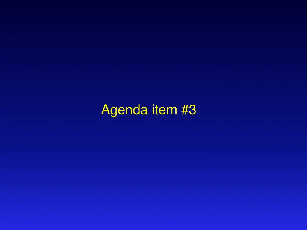 agenda item 3