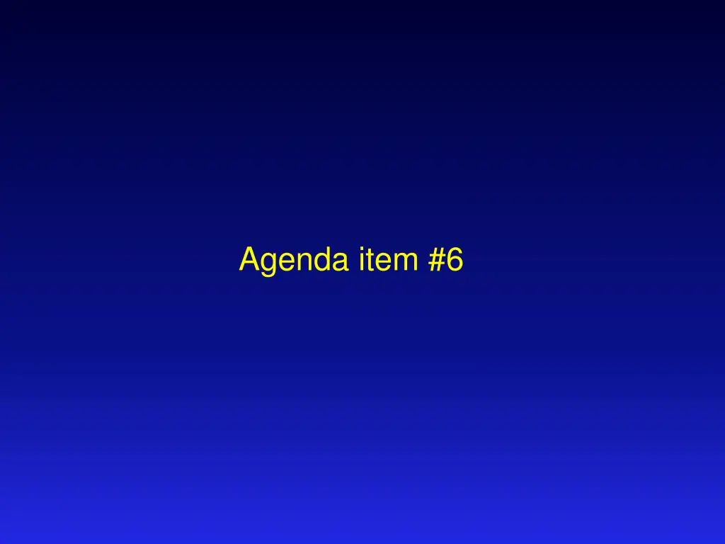 agenda item 6
