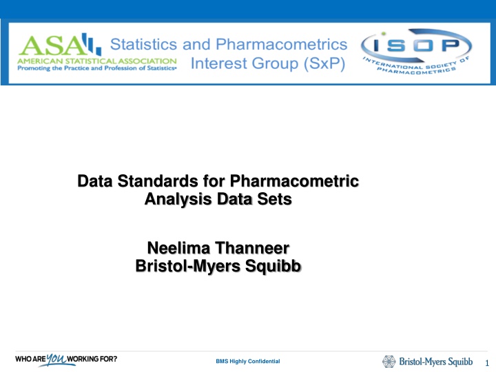 data standards for pharmacometric analysis data