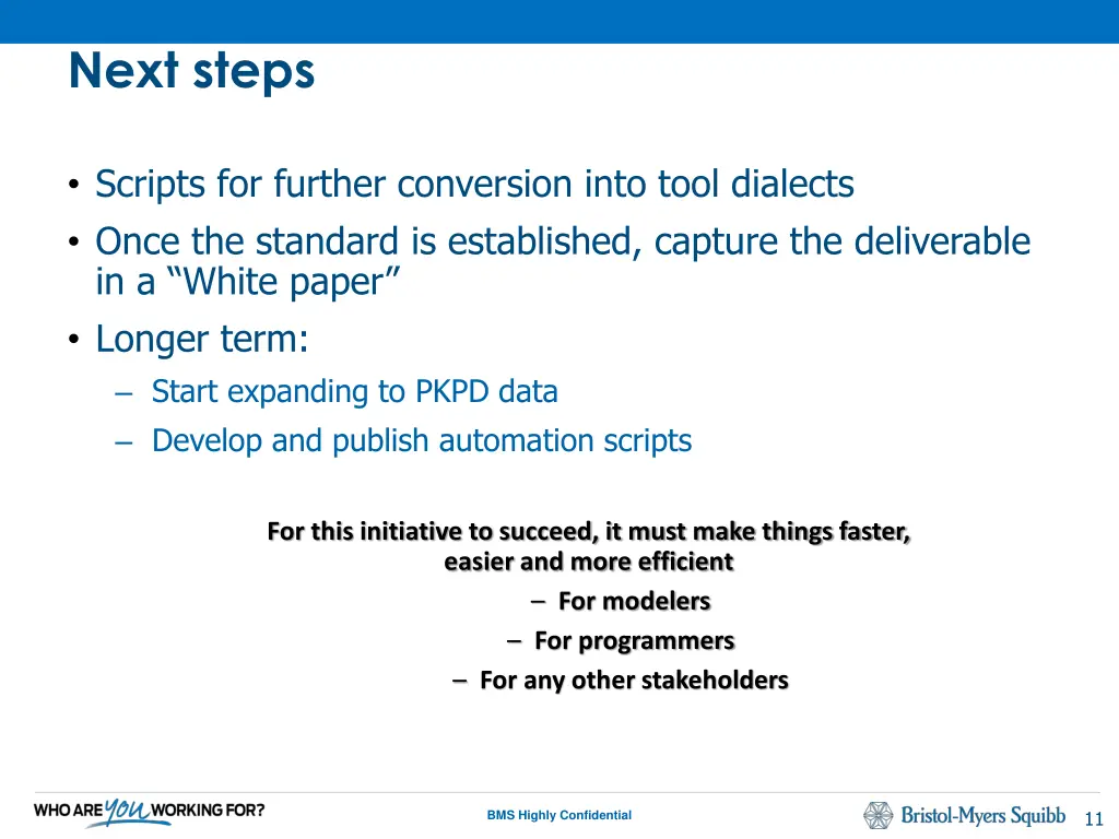 next steps