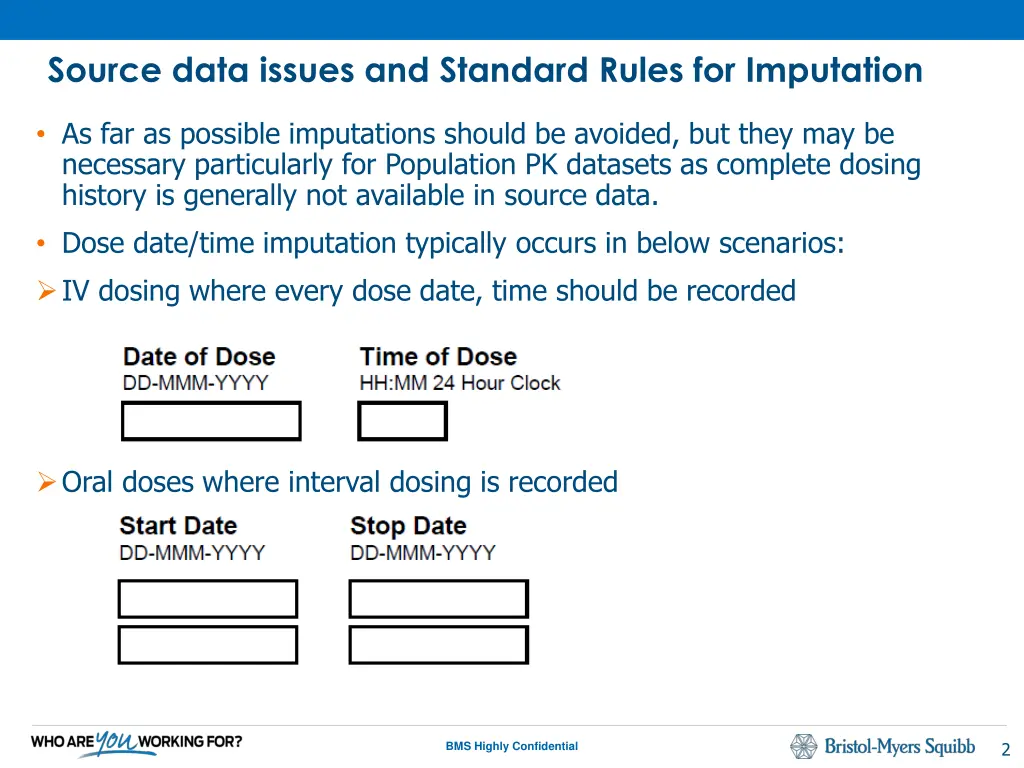 source data issues and standard rules