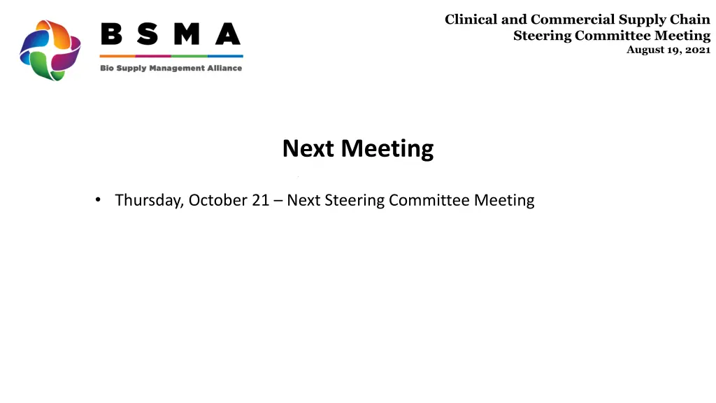 clinical and commercial supply chain steering 8