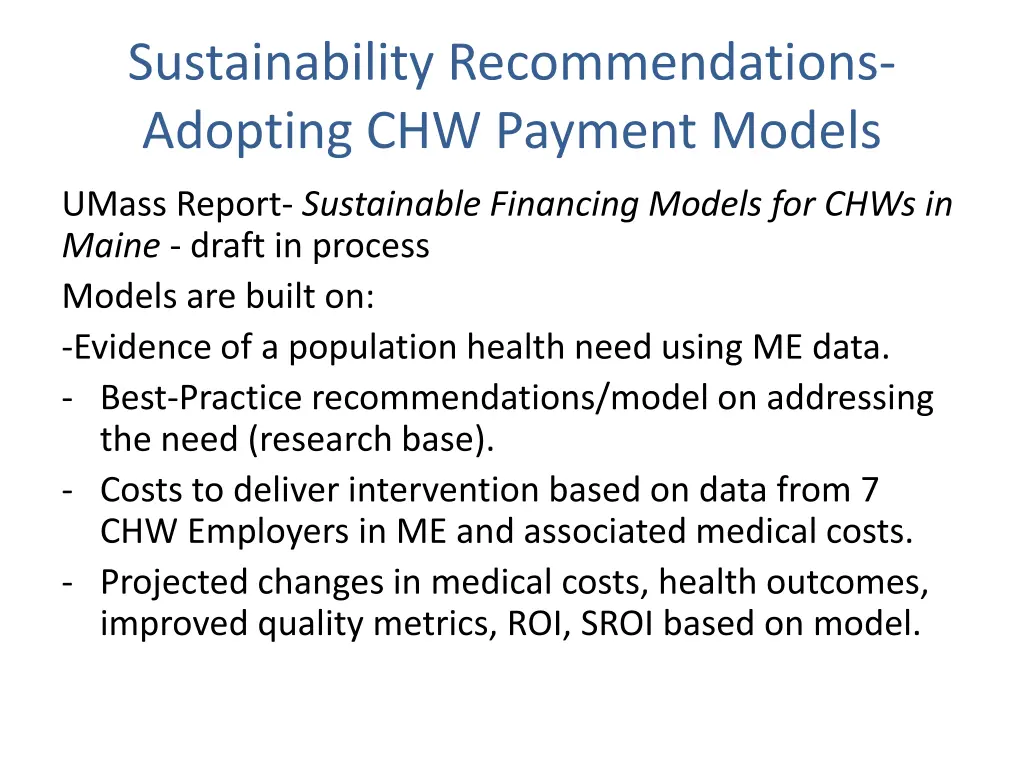 sustainability recommendations adopting
