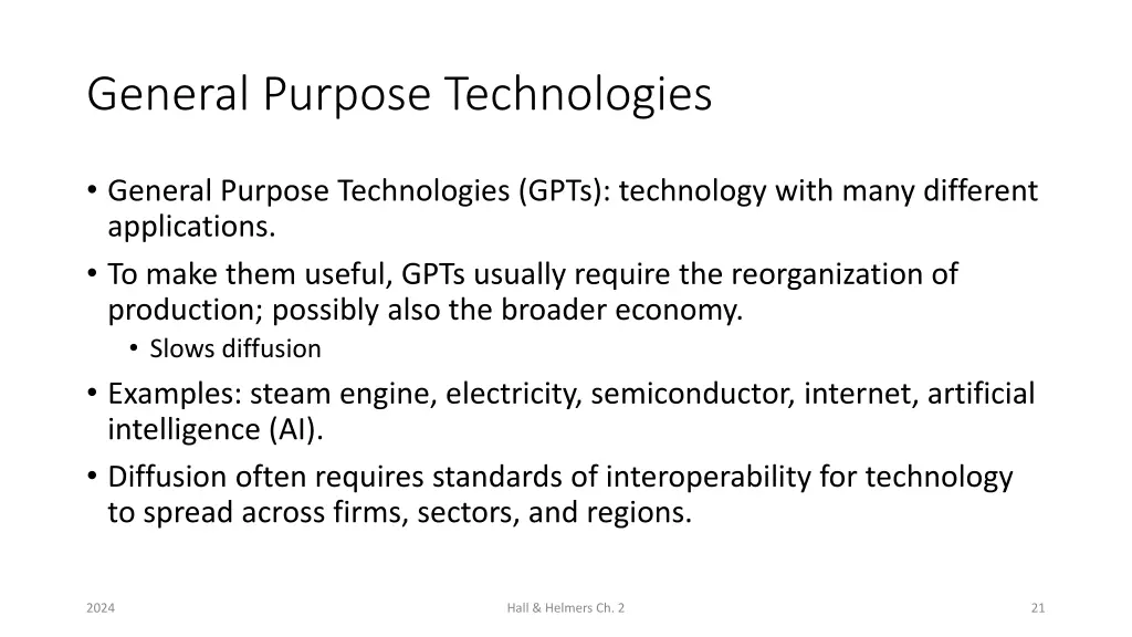 general purpose technologies