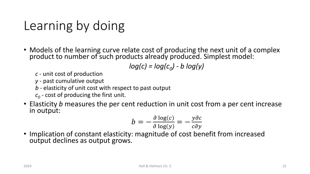 learning by doing 1