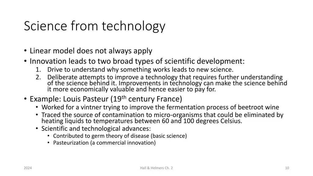 science from technology