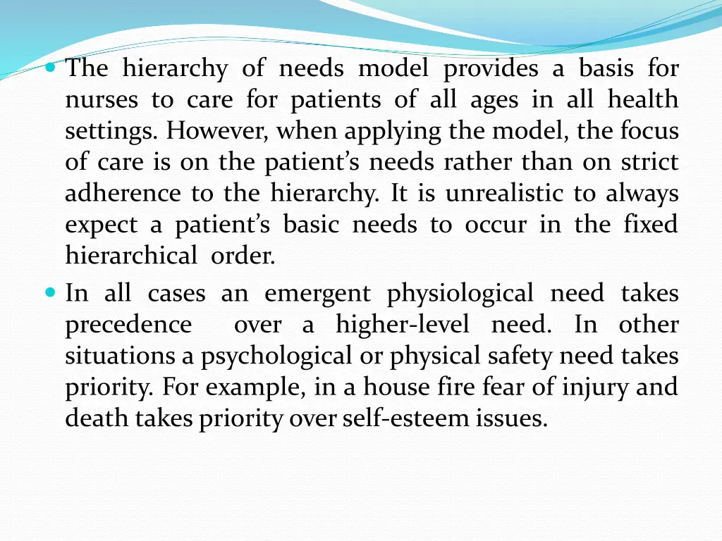 the hierarchy of needs model provides a basis