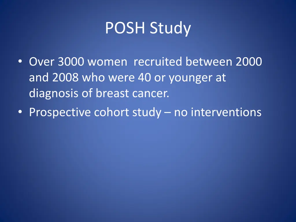 posh study