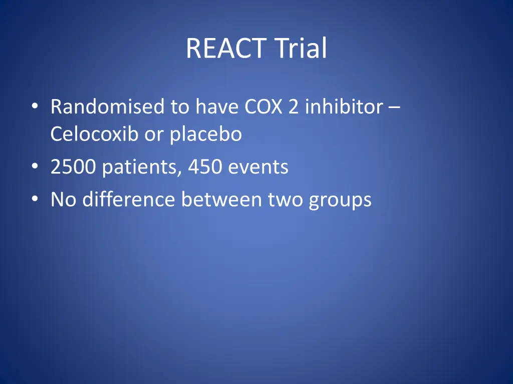 react trial
